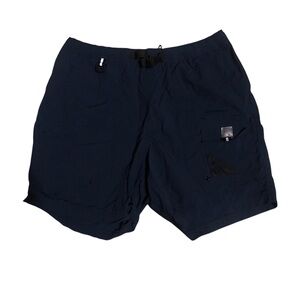 Eddie Bauer vintahe belted nylon mesh lined hybrid hiking shorts Sz Large